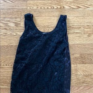 Black lace tank